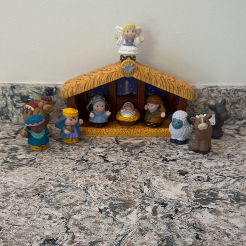 Vintage Little People nativity set